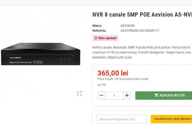 NVR  5MP Aevision 8000
