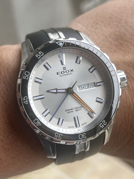 Vand ceas Edox Grand Ocean automatic, diver 300M, 44mm