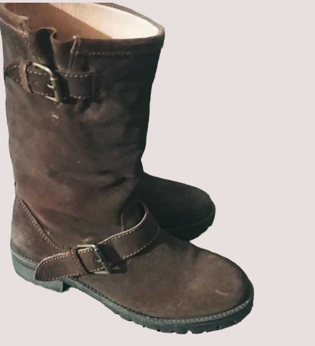 Cizme piele intoarsa, 35,5-22,5 cm