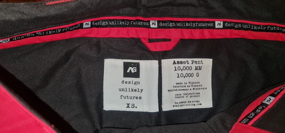 Pantaloni schi,ski, snowboard Analog, XS (Nu Burton, DC)