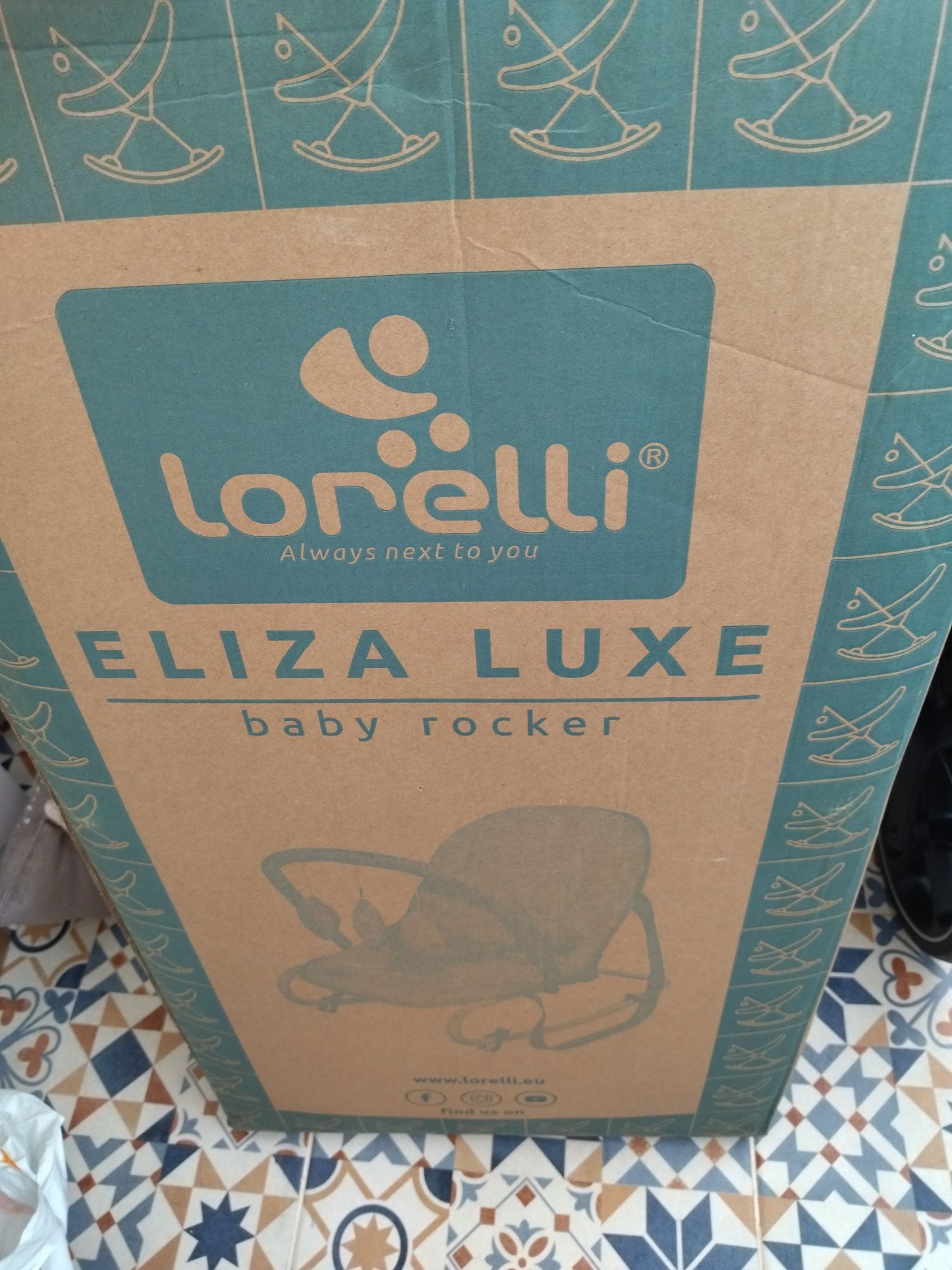 Lorelli  Premium Шезлонг с гриф ELIZA LUX SILVER BLUE STARS