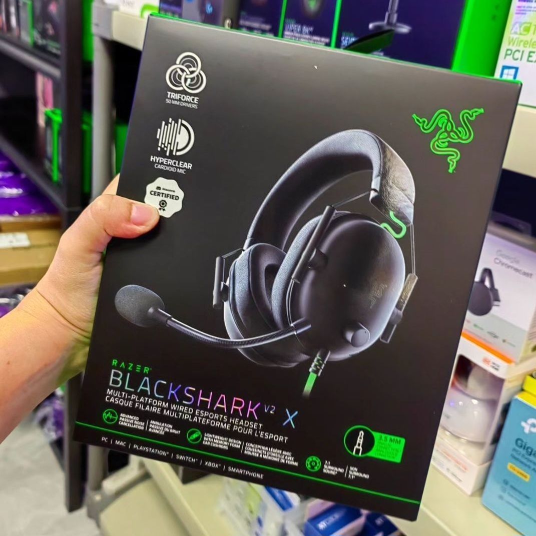 Оригинал! Razer Blackshark V2 X 7.1 Проводные Наушники/Гарнитура