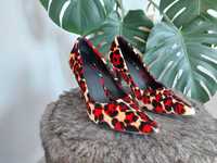 Pantofi eleganti leopard print