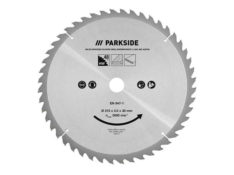 НОВИ! Диск за настолен циркуляр 315мм Parkside