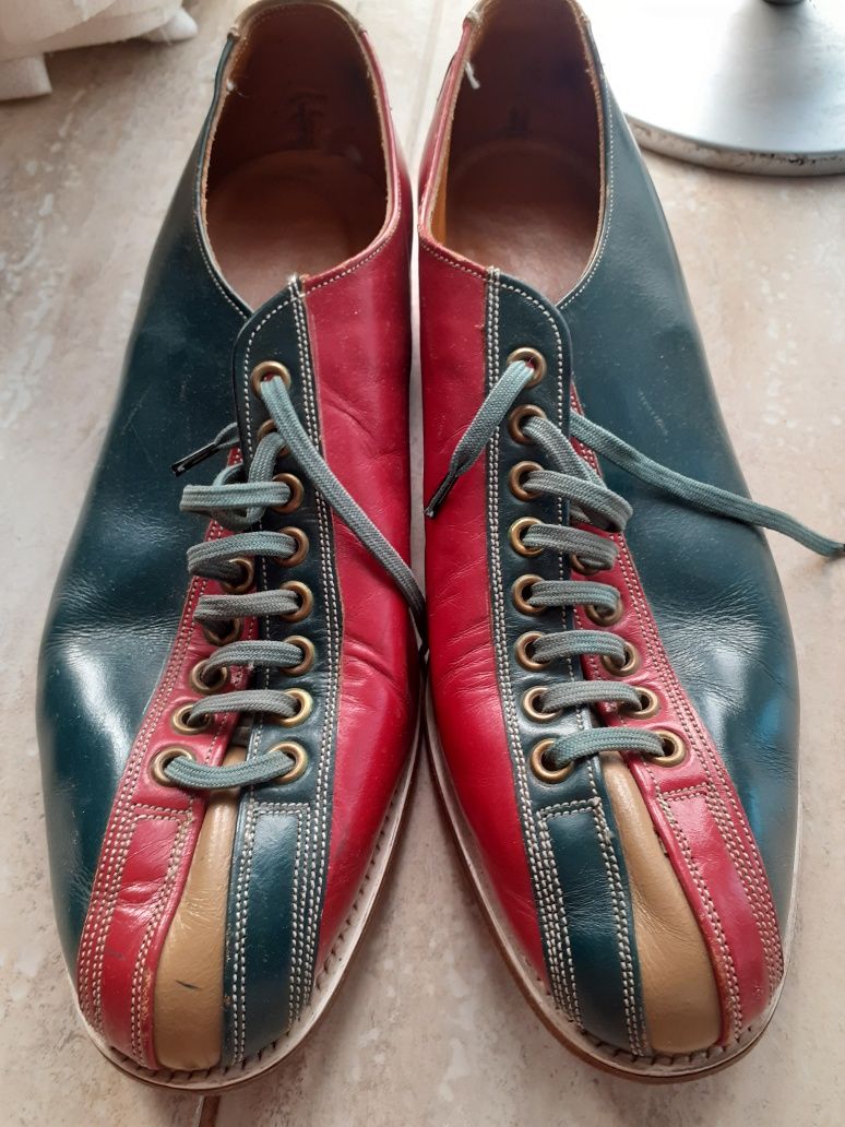 Pantofi sport piele naturala bowling
