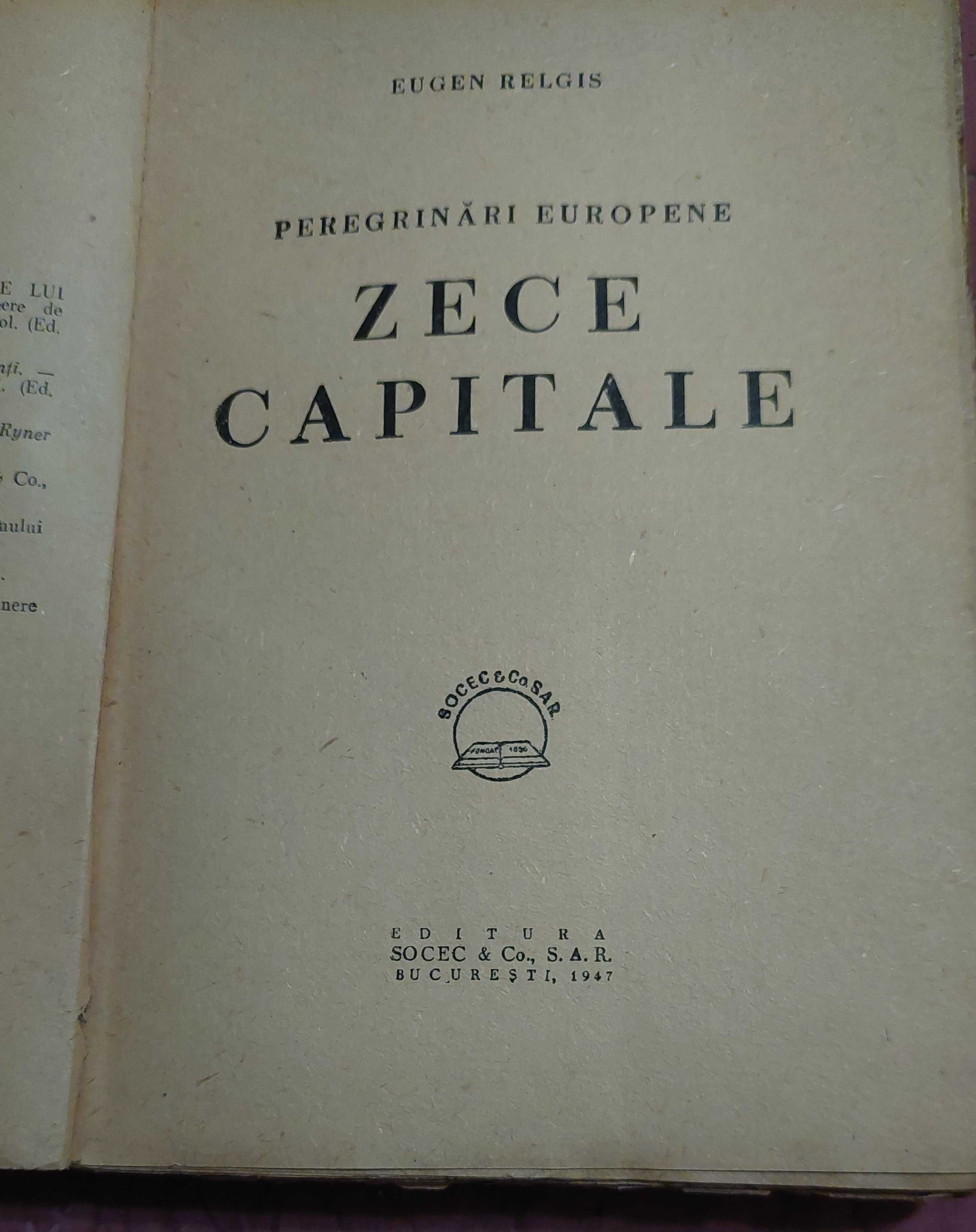Zece capitale  Eugen Relgis  1947