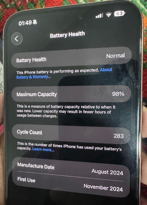 Iphone 16 pro max with warranty
