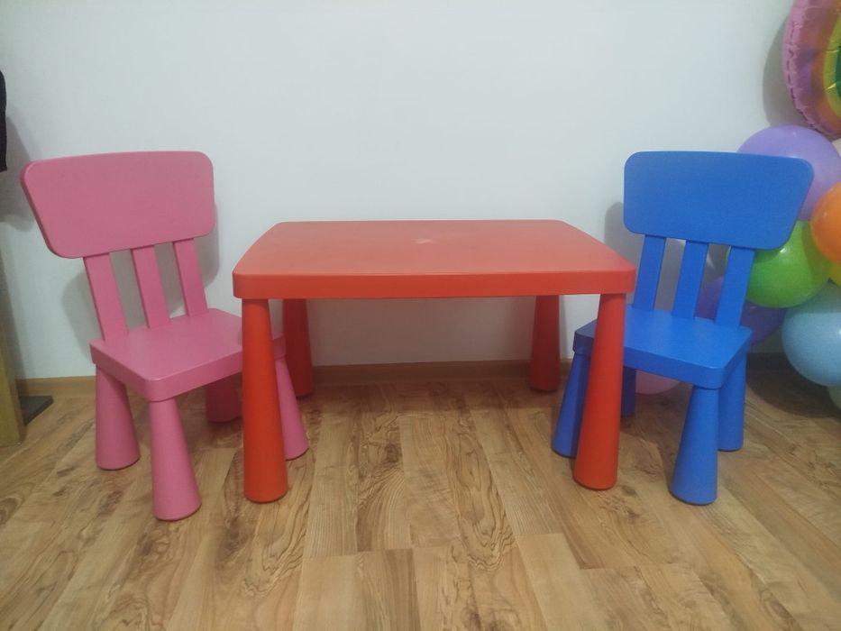 Masuta si 2 scaune copii