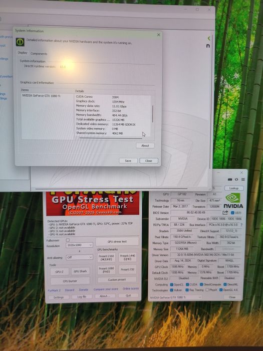 GeForce GTX1080TI 11GB Palit Game Rock fara probleme