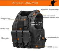 Тактическа Жилетка за Еъросфт и охрана Military Tactical Vest Molle