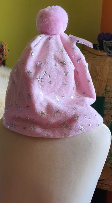 Caciula pentru copii  de culoare roz 9+