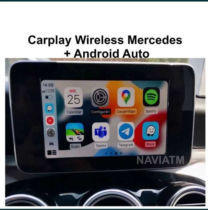 Modul CarPlay Android Auto Mercedes-Benz GLC V Waze model (2014 2018)