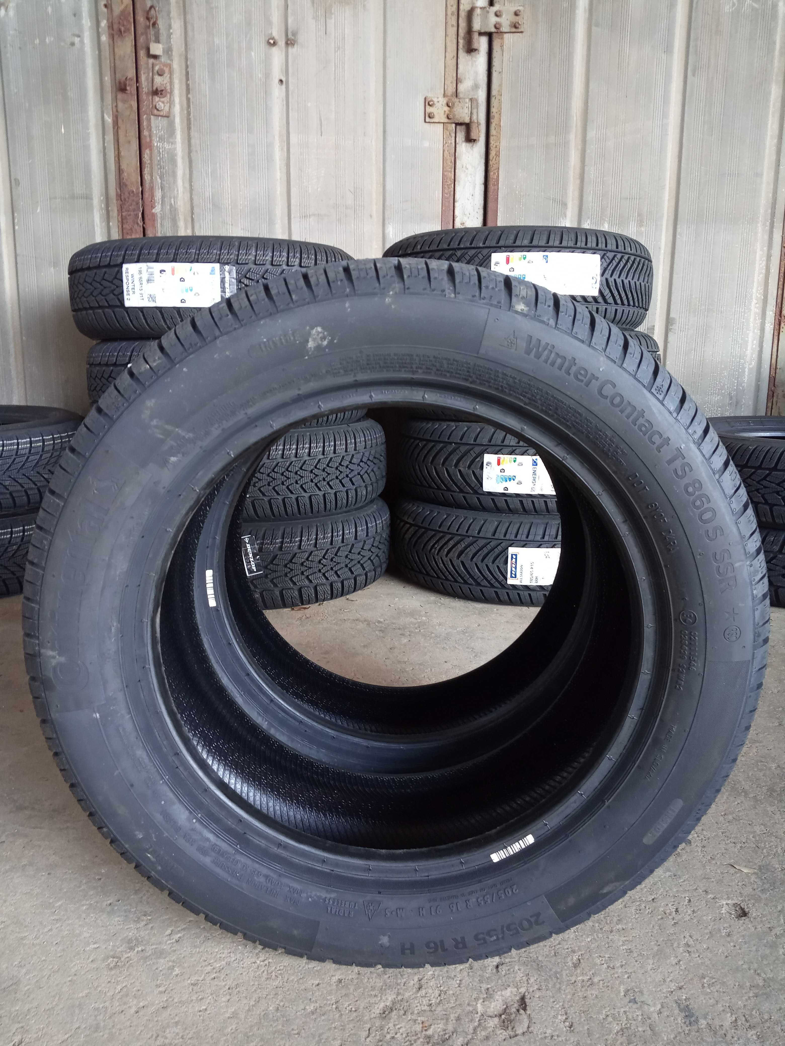 4 Нови зимни гуми 205/55 R16 Continental WC TS860S * SSR RUNFLAT 91H