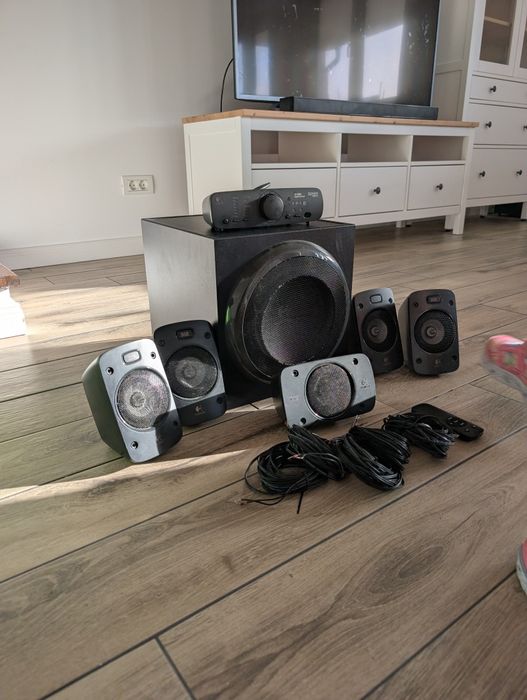 Sistem audio, Logitech, Z906, Surround 5.1, 1000 W, Negru