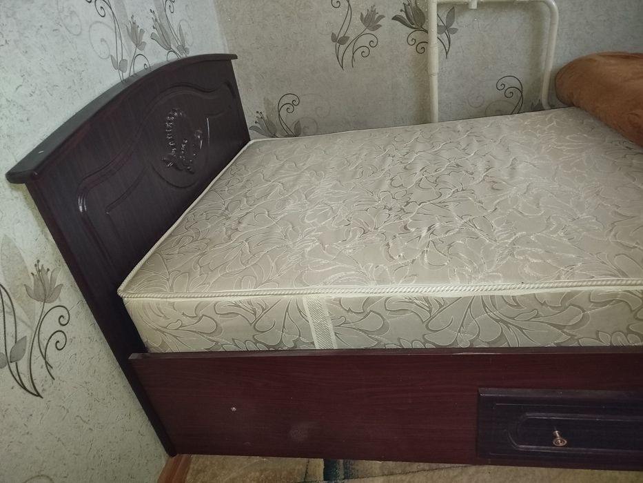 Кровать 1 спалка матрас ортопедический