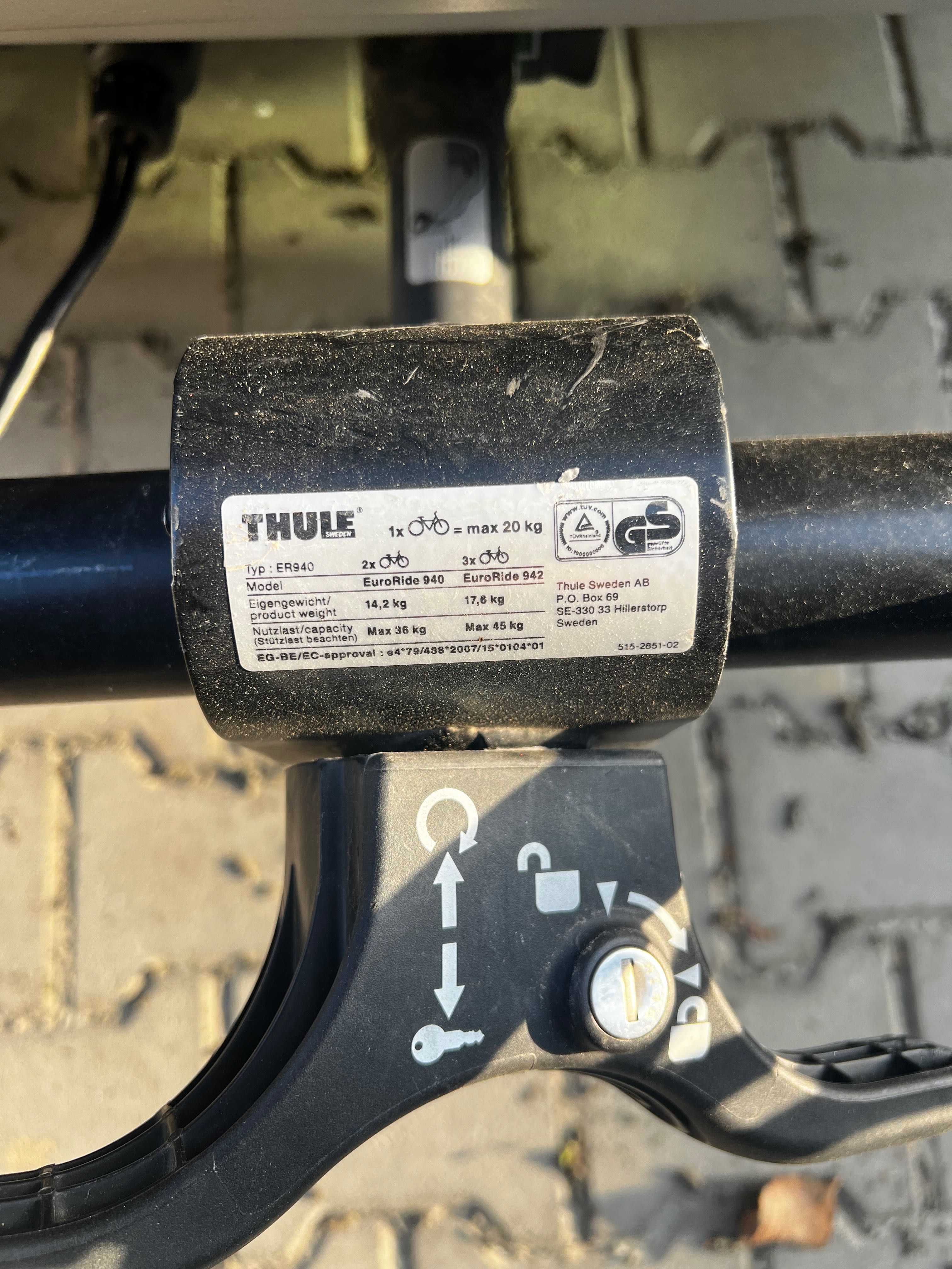 Thule EuroRide 940 suport 2 biciclete carlig