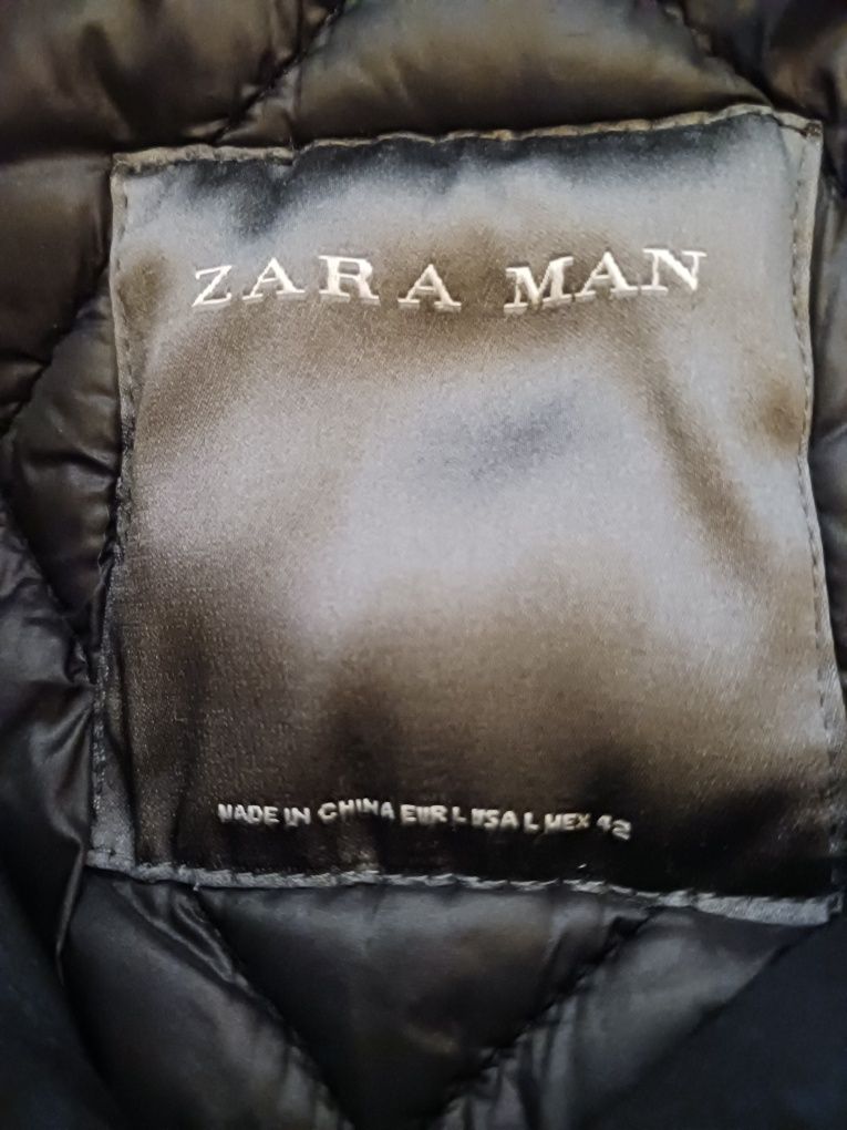 Geacă Zara Man L, purtată
