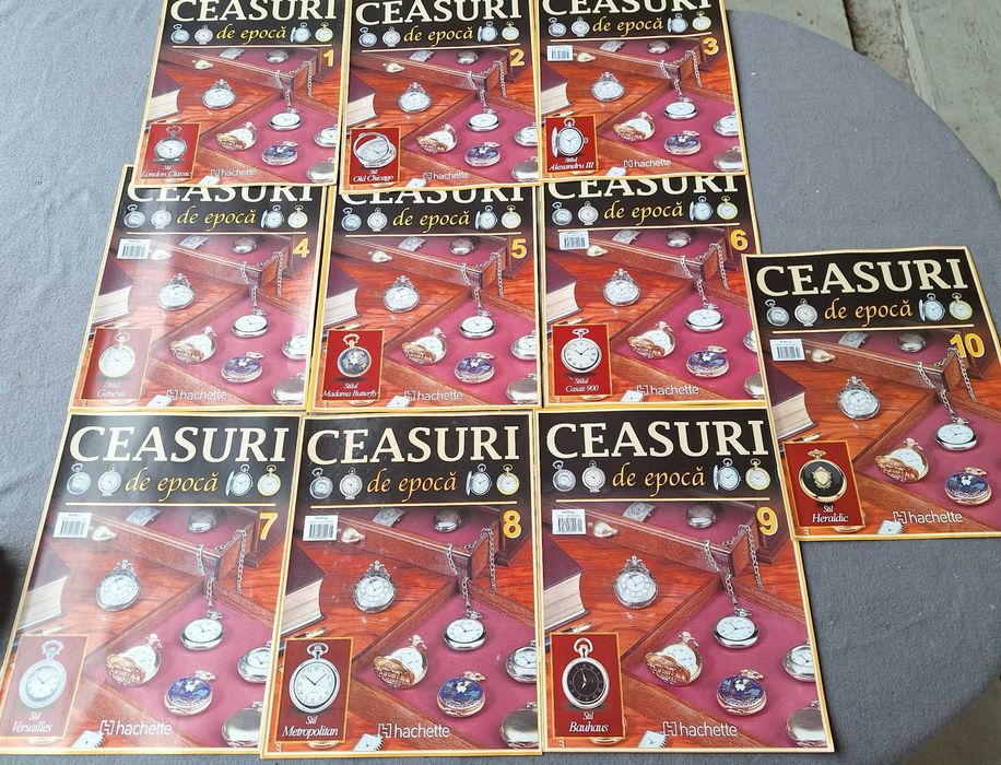 colectia Ceasuri de Epoca - Hachette doar reviste nr 1-10