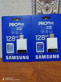 Samsung Pro Plus SD 128gb + Card Reader