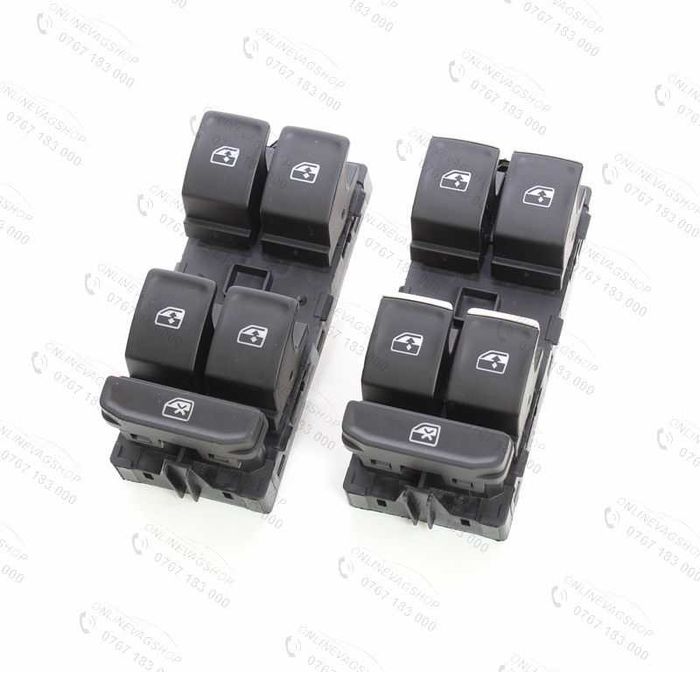 Butoane geamuri electrice crom Volkswagen Passat B8, Golf 7