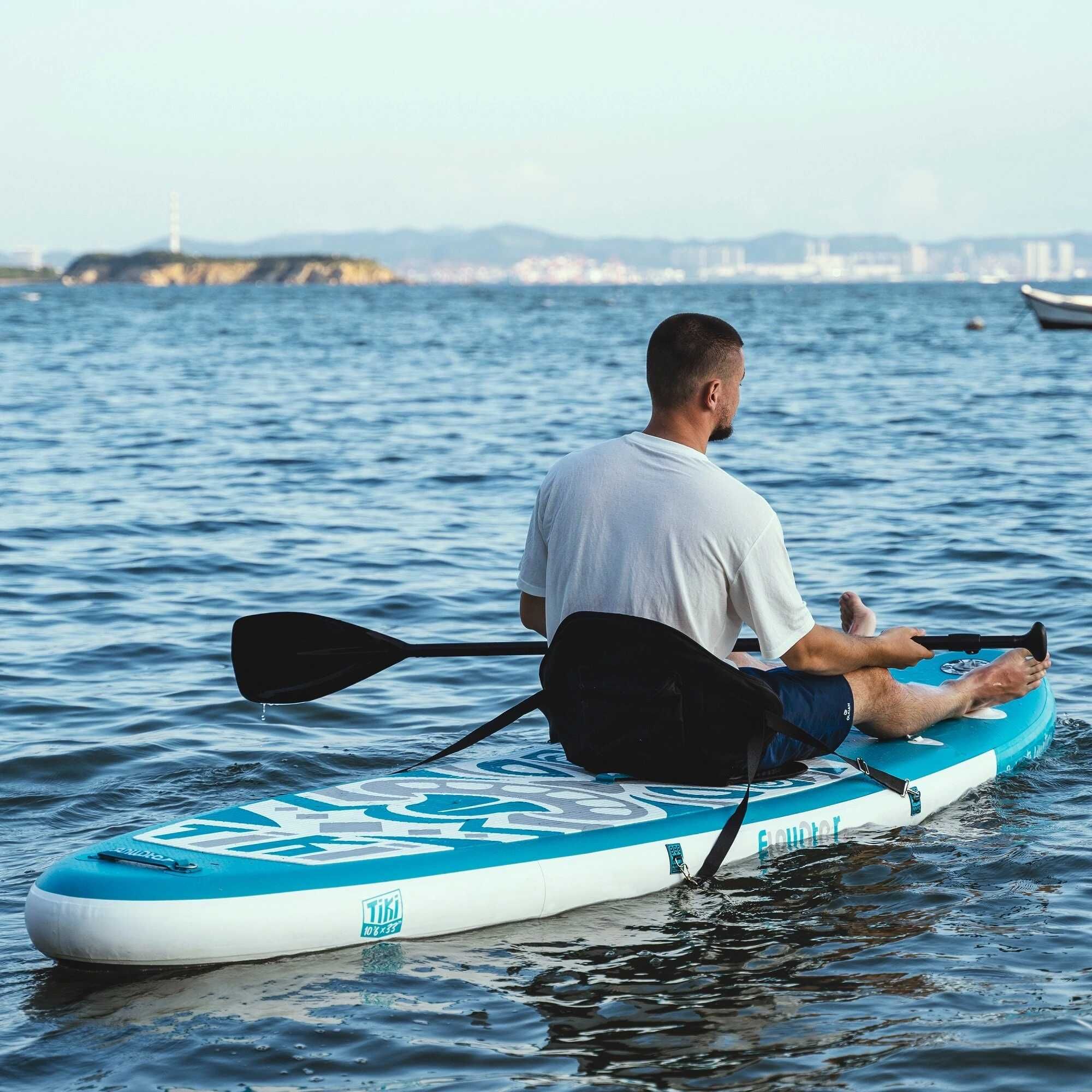 Надуваем падълборд FunWater TIKI paddle board SUP НОВ в кашон