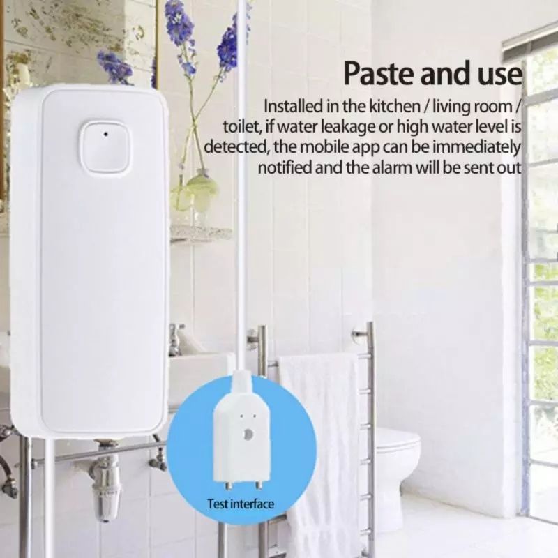 Tuya Smart WiFi или ZigBee Сензор за засичане теч на вода/наводнение