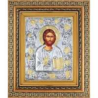 Icoana Iisus Hristos, Argintata Relief 3 D