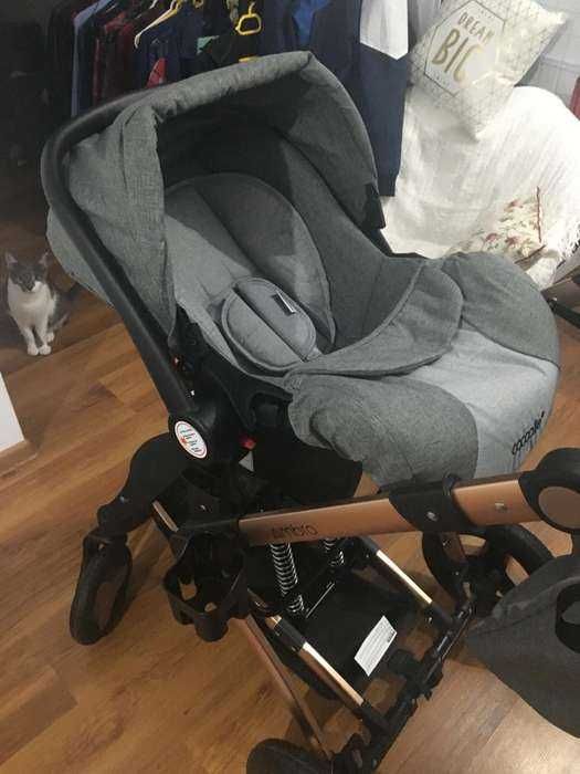 Carucior bebe 3 in 1 Coccolle Ambra Gri