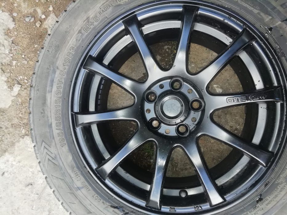 Vand jante din aliaj, grupul Vag, dimensiune 15,5x100,cauciucuri noi