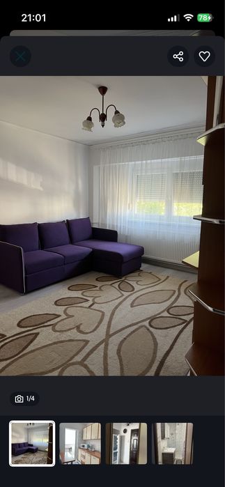 De Inchiriat Apartament cu 1 Camera  in Sanmartin