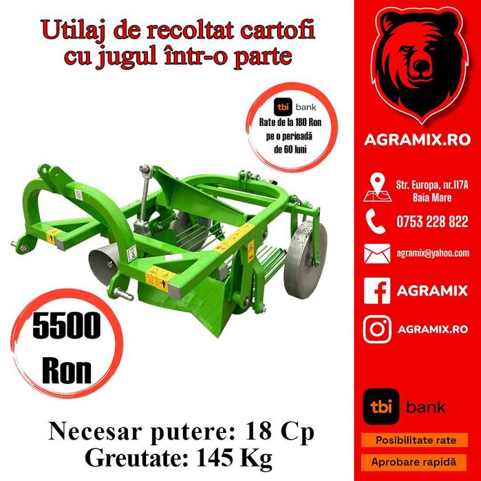 Utilaj de recoltat cartofi NOU AGRAMIX