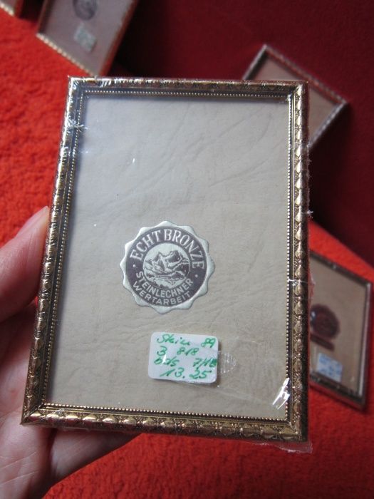 cadou rar rama miniatura metalica bronz vintage Germania 1980 noi