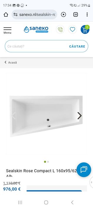 Cada sealskin rose 160x95x65 nouă8