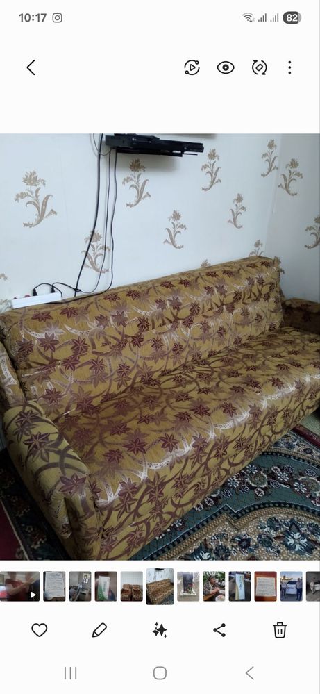 Срочно продаётся 2 диван и 2 кресло.