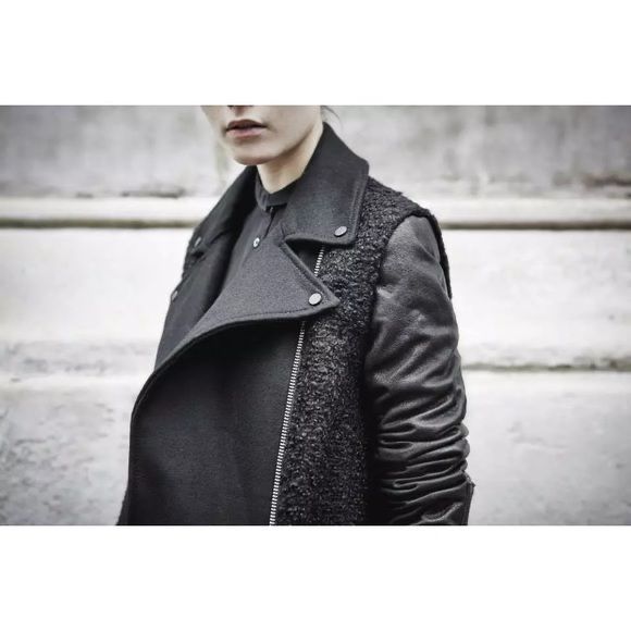 Allsaints geaca piele lana