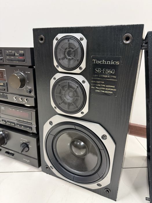 Ретро аудио сет TECHNICS - усилвател, дек, тунер, сд и тонколони