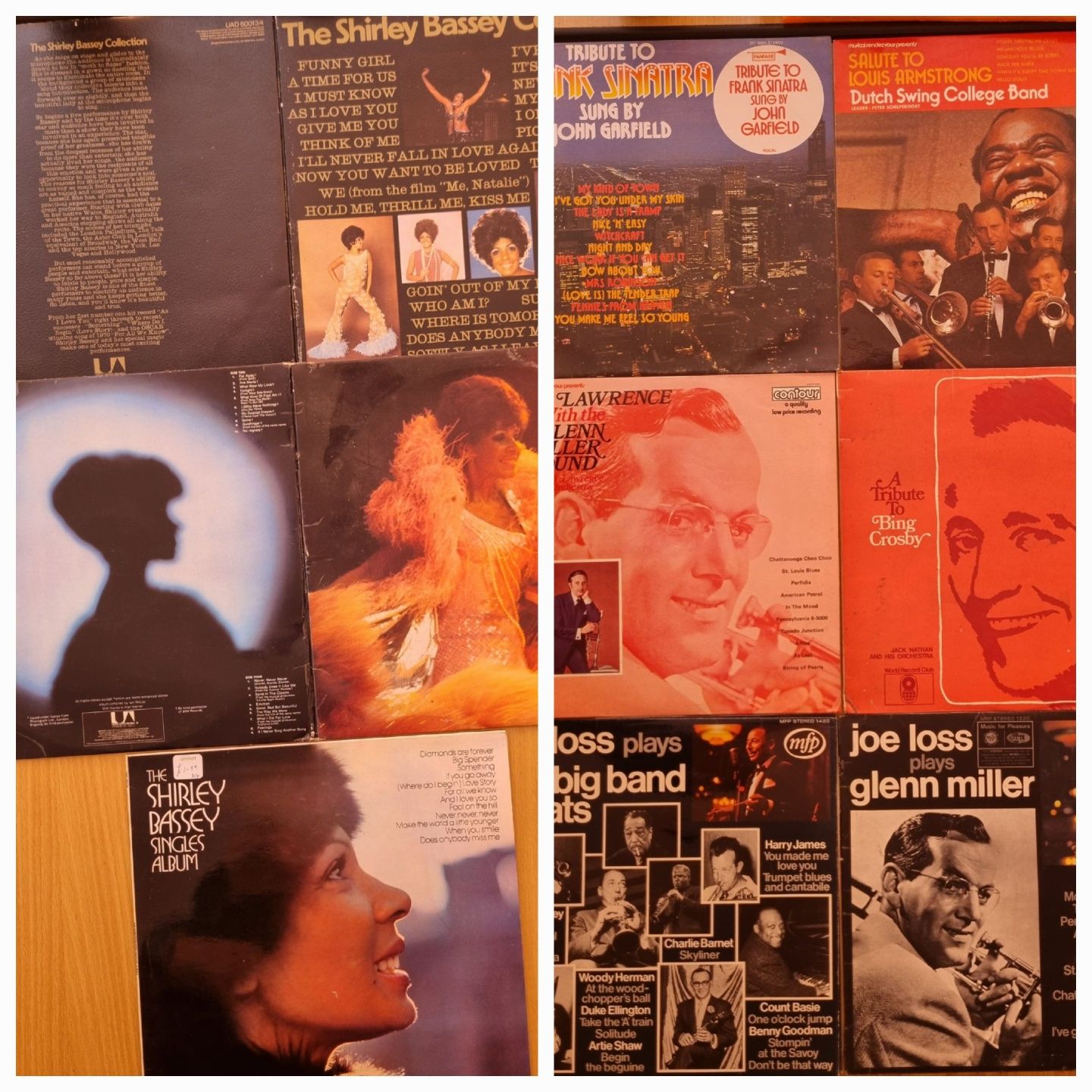 Discuri vinil(vinyl) JAZZ(S. Bassey,  D. Elington, L. Armstrong, s.a)