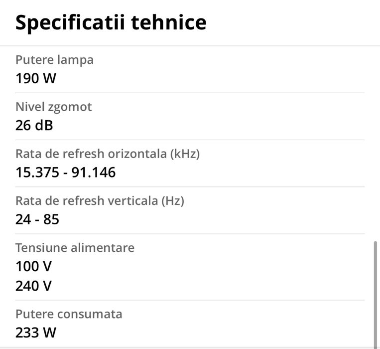 Videoproiector Home Cinema Optoma GT1080