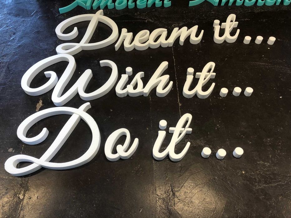 Litere volumetrice, reclame, decoratiuni polistiren