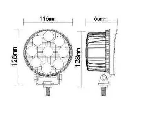 14 LED 42 W халоген фар работна лампа 12-24V за Ролбар Джип АТВ Мотор