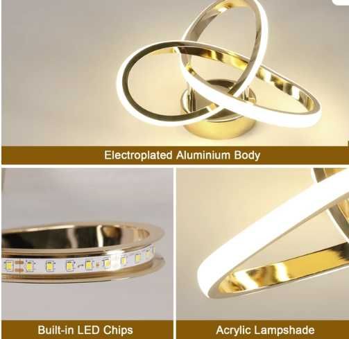 Lustra cu leduri 36W, 4000LM, 3000K