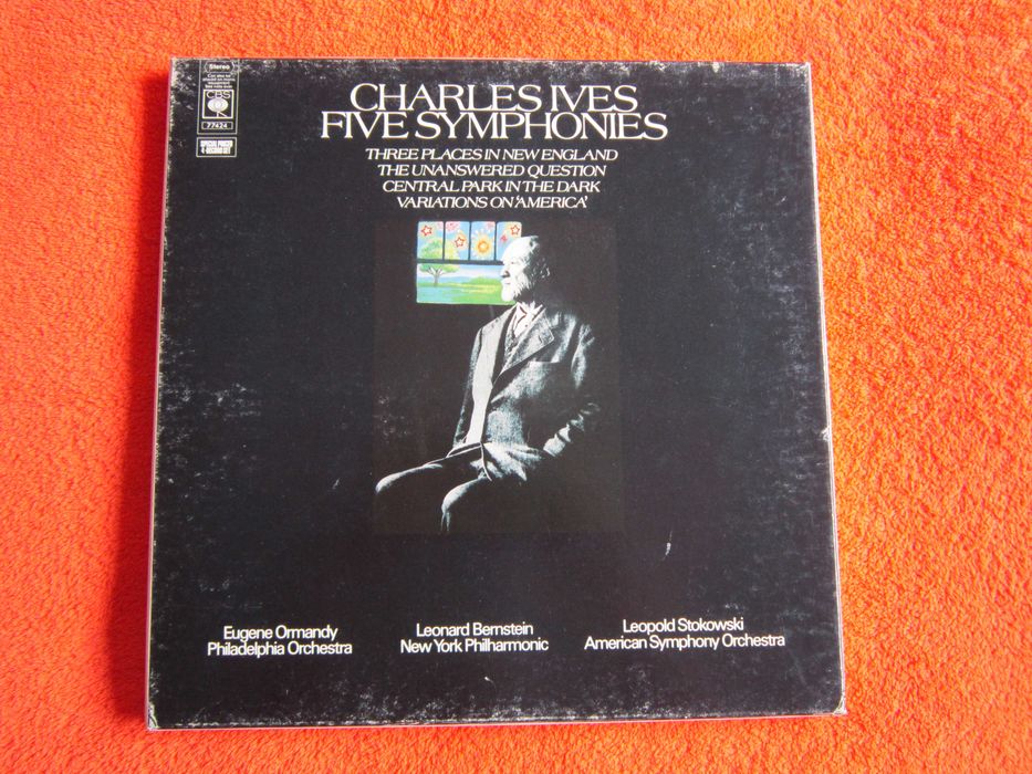 rar Charles Ives ‎The Five Symph.Bernstein,Ormandy,Stokowski UK 1974