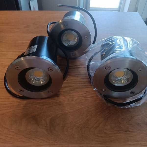 Комплект 3 бр. Вградени LED Подови прожектори GU10, 3W, IP65