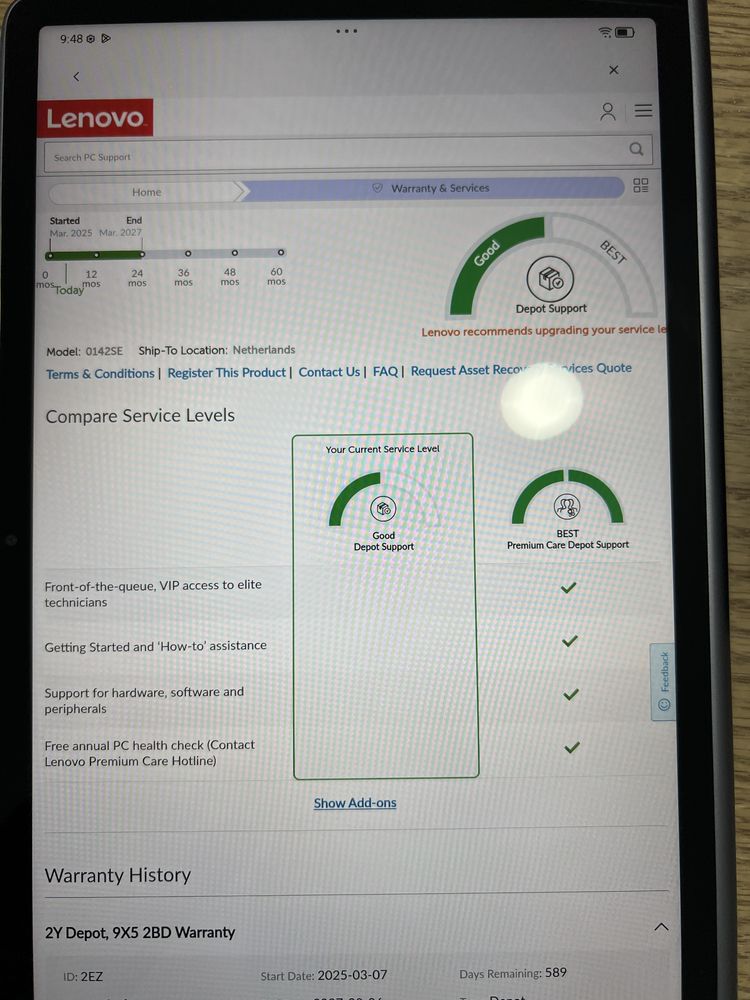 Lenovo Tab Plus with Sleeve Case