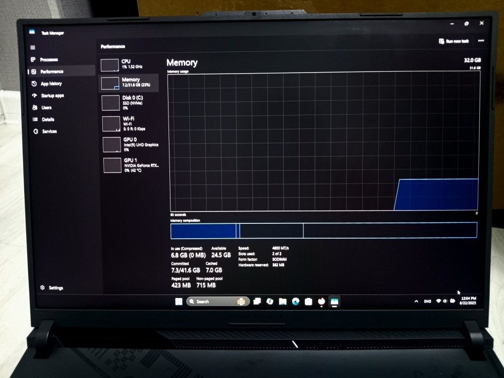 Ноутбук ASUS ROG STRIX G18 I7-13650HX | 32GB | 1TB | 4050RTX | 18
