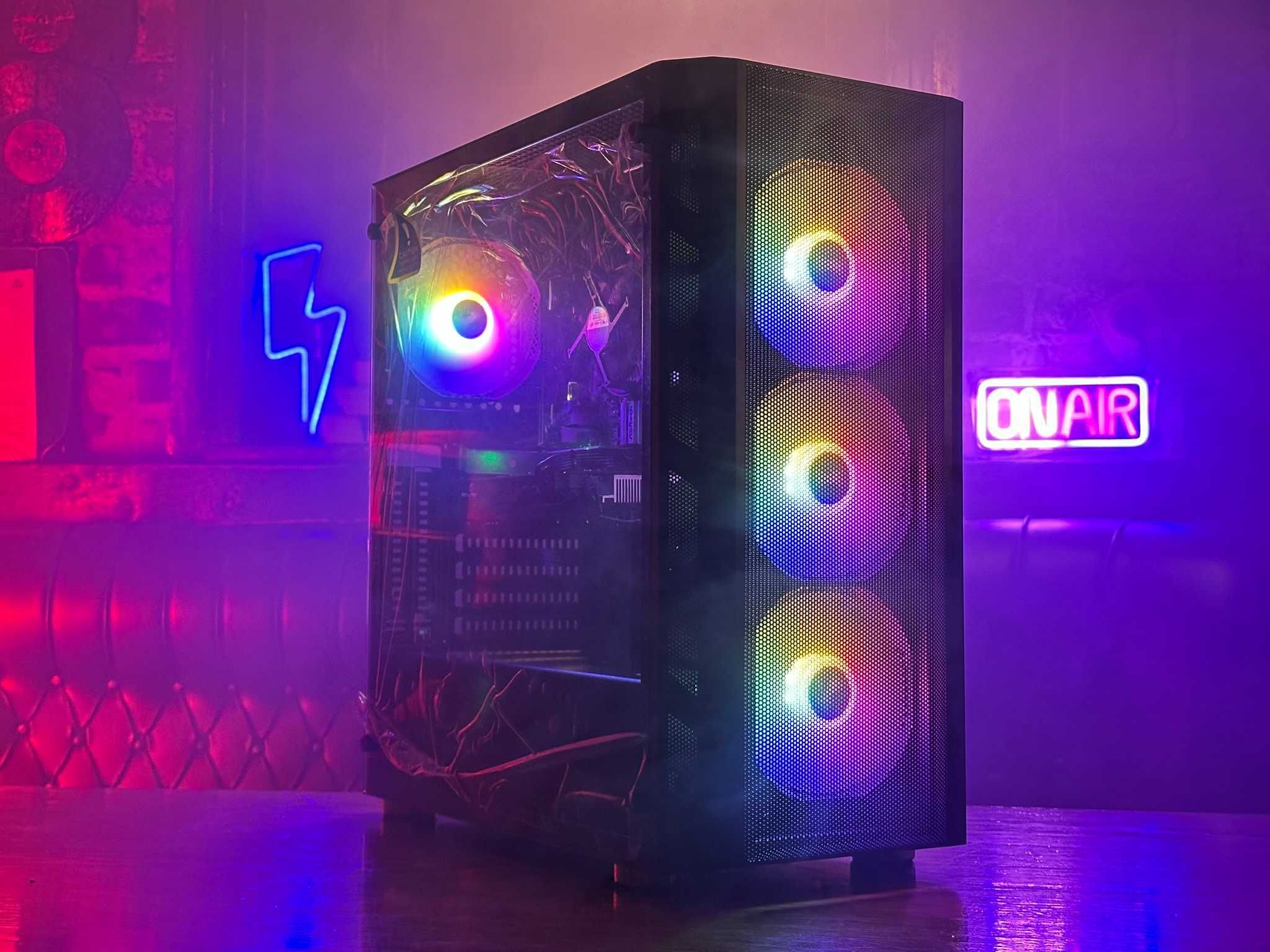 Геймърски Компютър Ryzen RYZEN 5 3600, 16GB, GTX1080, 500SSD, 1TB HDD