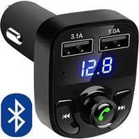 Блутут Трансмитер за кола, Bluetooth FM handsfree transmitter x8