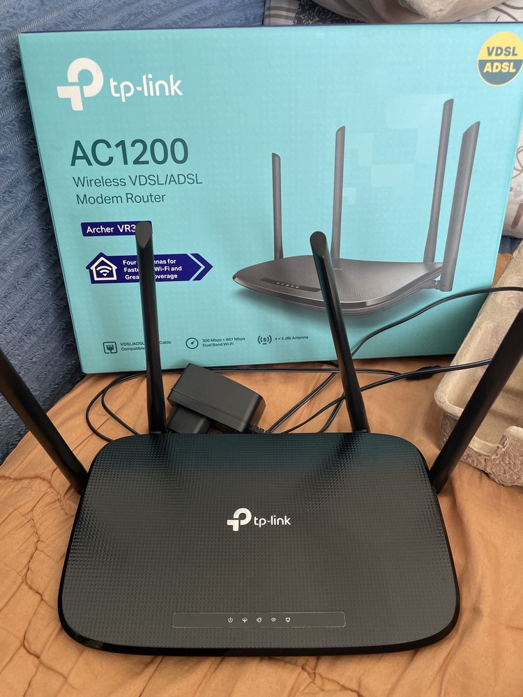 Wi-Fi модем роутер tp link ac1200 archer VR300