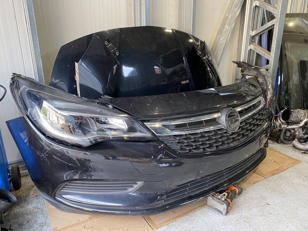 Fata completa Opel Astra K 2016 capota bara far led aripa radiator
