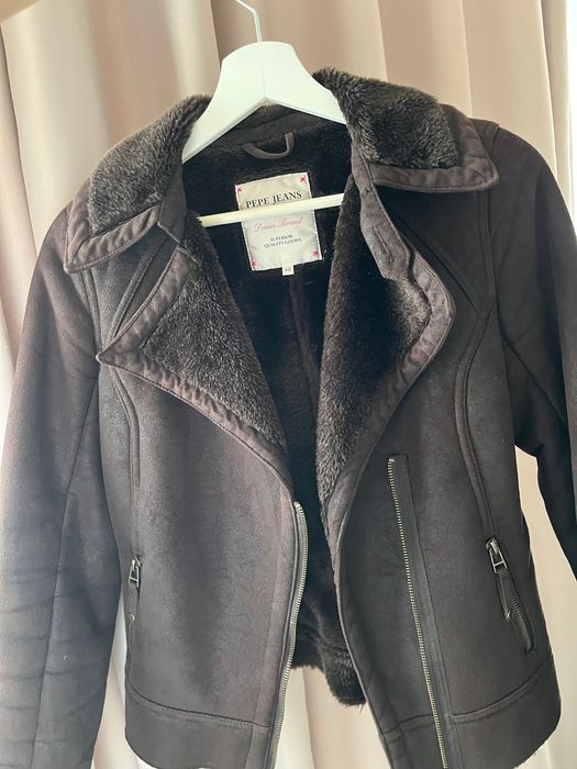 Кожено яке Pepe Jeans, размер XS